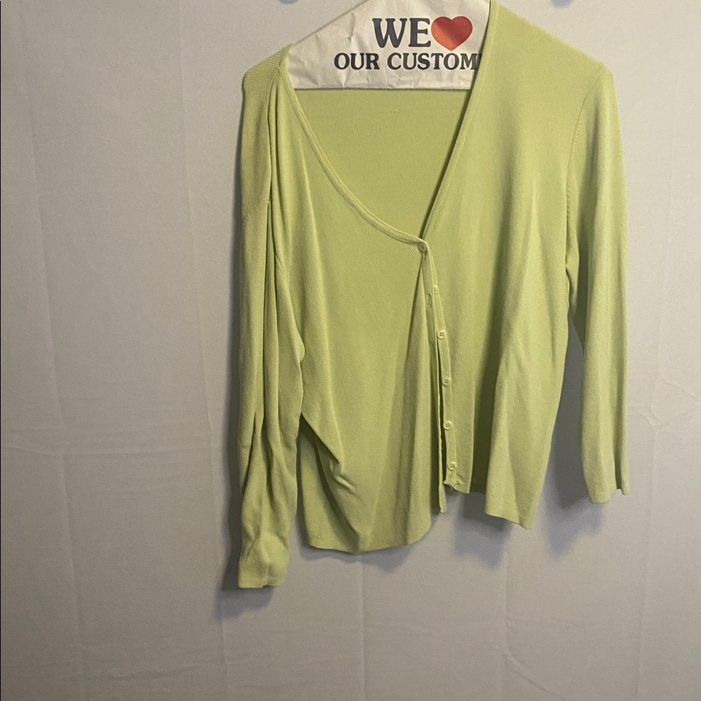 Studio I Light Green Knit Sweater
